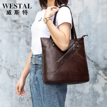 

2020 new large capacity leather bag for women leisure style women's portable bucket bag
