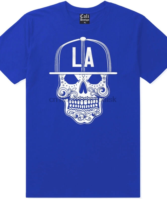 LA Los Angeles Sugar Skull футболка Мексиканская Мехико ацтеков майан городская одежда |