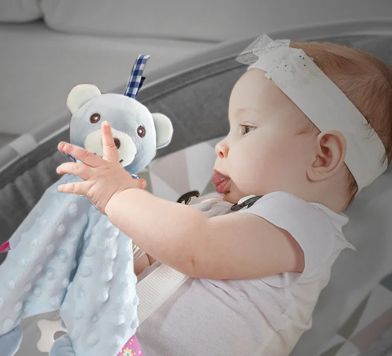 

Baby peas label appease towel can enter the baby to comfort with sleeping doll bites