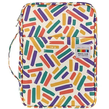 

220 Slots Colored Pencil Case Pen Case with Compartments Portable Pencil Holder for Watercolor Pencils