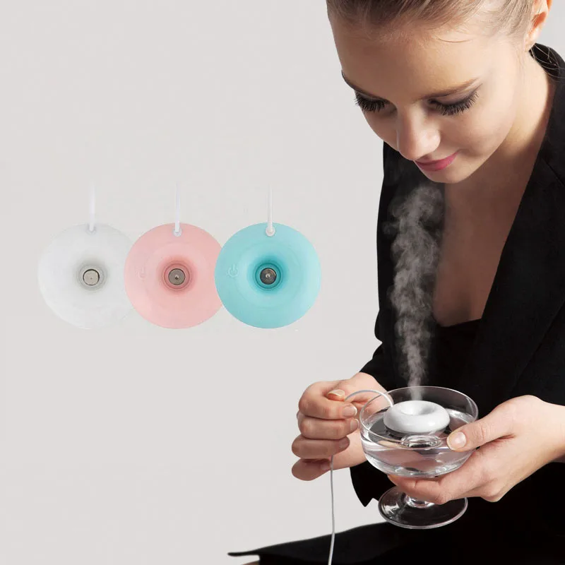 

ELOOLE Mini Portable Donut Air Humidifier USB Aromatherapy Steam Diffuser Mist Maker Air Freshener For Home&Car