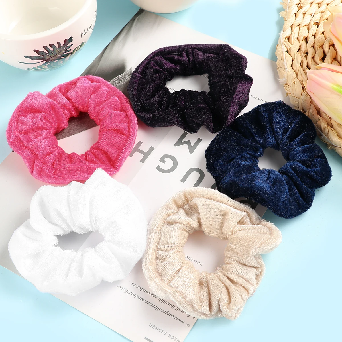 2022 New Headbands Fashion Lovely  Head Wrap Twist Knotted Velvet Kid Girl Baby Hairband Accessories