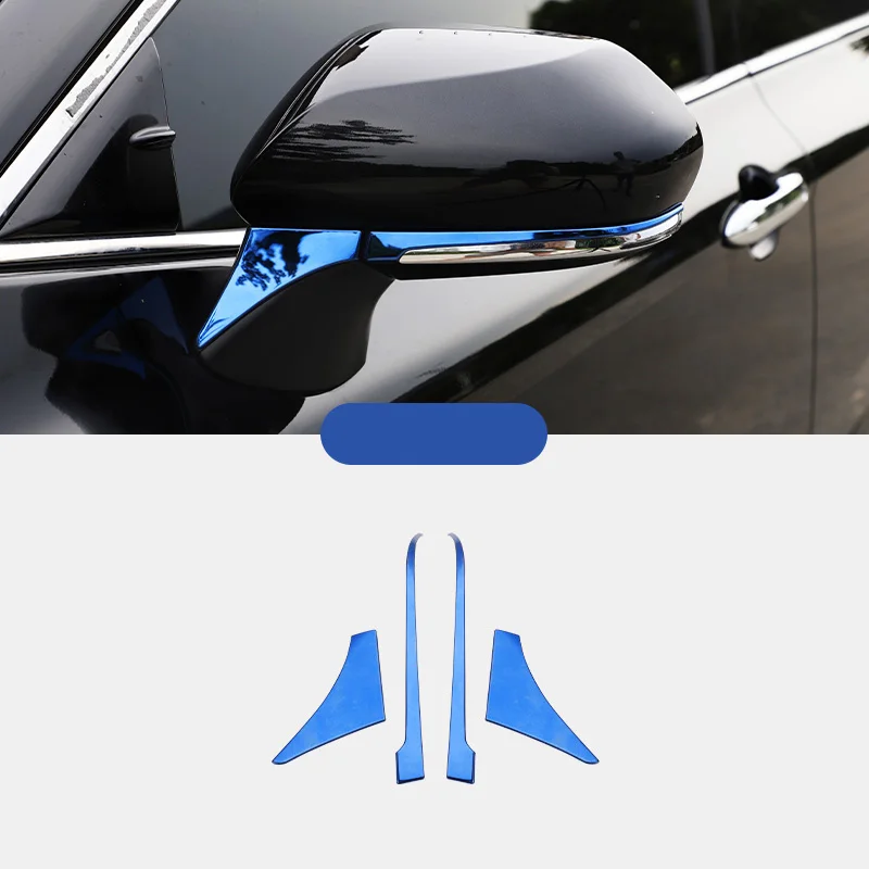Lsrtw2017 для Toyota Camry XV70 автомобиля зеркало заднего вида полосы планки Декоративные интерьерные аксессуары Молдинги - Название цвета: gem blue