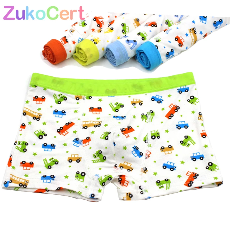Трусы боксеры детские с мультяшным рисунком 5 шт./лот|children panties|boys underwarekids boxers |