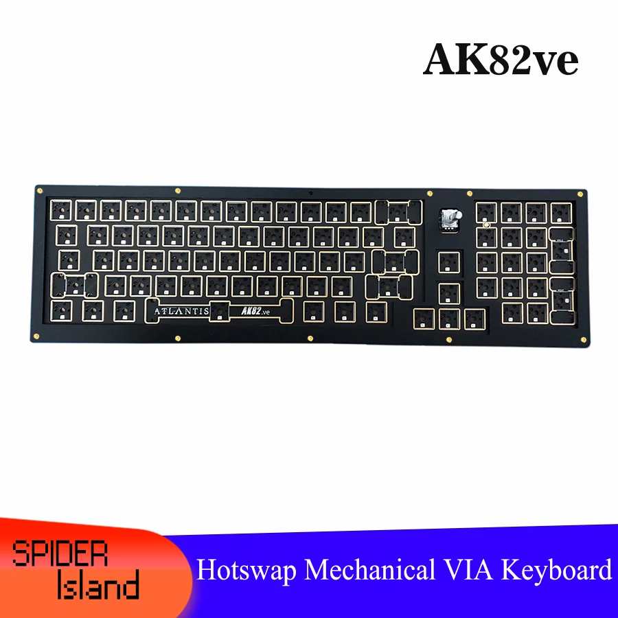 Via Mechanical Keyboard Diy Kit Qmk Via Firmware 80 Via Keyboard Knob
