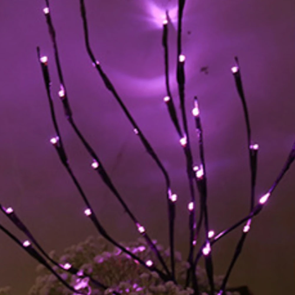 Ночной светильник, украшение для дома, бонсай, стиль, вечерние, вишня, дерево, форма, светодиодный светильник, сделай сам, фейерверк, рождественский подарок, растения, переключатель, медь - Испускаемый цвет: Pink batteries