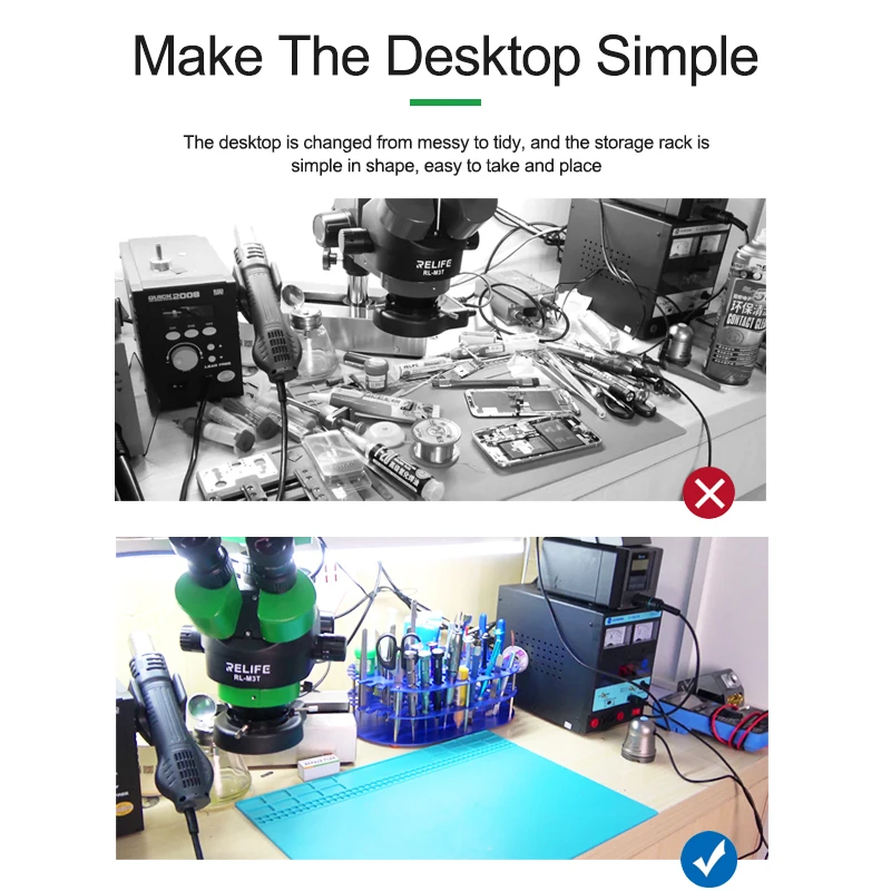 RELIFE RL-001D 스테인레스 스틸 미끄럼 방지 대용량 둥근 모서리 깔끔하고 편리함 강력하고 내구성이 뛰어난 다기능 보관함