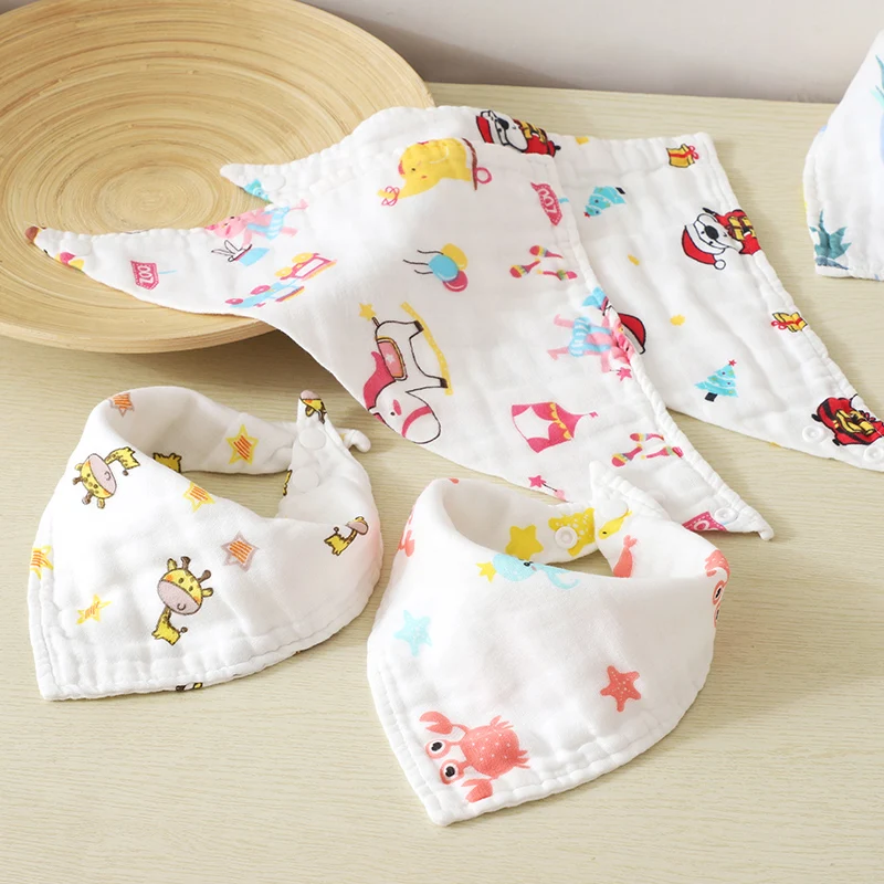 

Muslin Newborn Baby Bibs Soft Feeding Towel Bib Bandana Baberos Bibs Burp Cloth Girls Boys Bib Baby Clothing Infant Saliva Towel