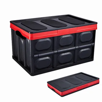 

30L Portable Fold Storage Box Bins Eco-Friendly PP Strong Organizer Storage For Car Living Room Kitchen Telescopic Plastic Box