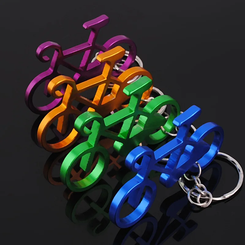 120 шт Разноцветные велосипедные брелки для ключей, велосипедные брелки, штопор для вина пива, металлические брелки - Цвет: mix color