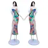 Colorful 1/6 BJD Clothes For Barbie Doll Clothes Outfits Party Gown Chinese Style Qipao Dress & Cape 11.5" Dolls AccessoriesToys