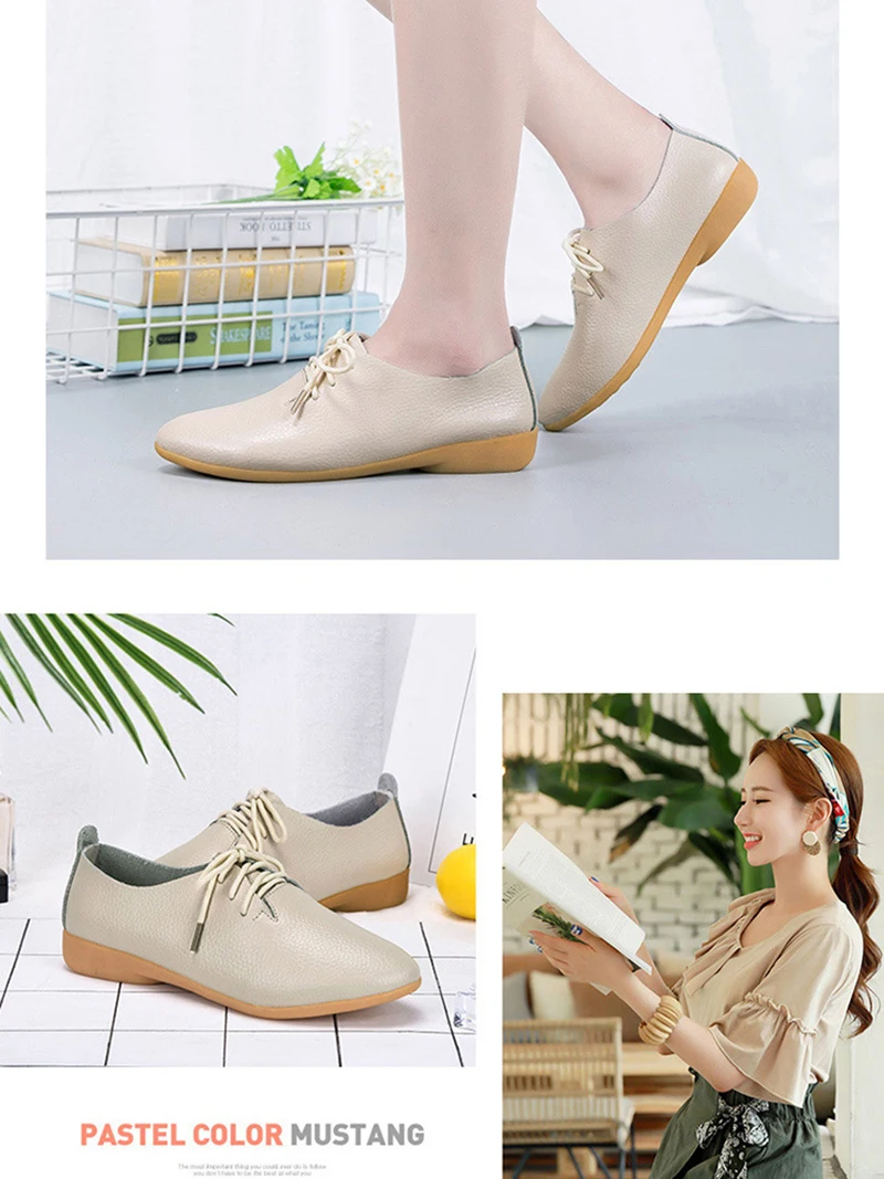 Весенне-осенняя женская обувь на плоской подошве; модные мягкие мокасины; повседневная женская кожаная обувь с острым носком; удобные женские ботинки-лоферы; BT700