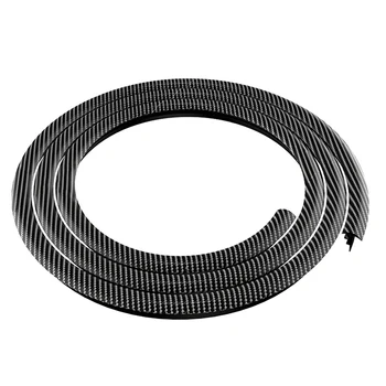

160cm Elastic Interior Carbon Fiber Car Sealing Strip Dashboard Edges Windshield Universal Auto Noise Insulation Dustproof