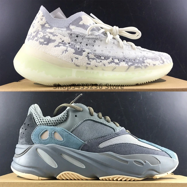 Xmas 700 Boost Kanye West 380 Alien Schoenen Teal Blauw Ziekenhuis Utility Black Wave Running Heren Maat 13 vanta| AliExpress