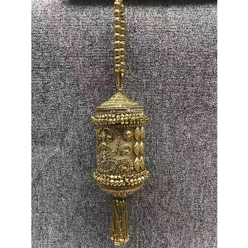 antique gold DOYUTIG, индийский дизайн, женские клатчи ручной работы, стразы, бусины, дамские винтажные короткие кисточки, вечерняя сумка, женская свадебная сумка F722 - Цвет: antique gold