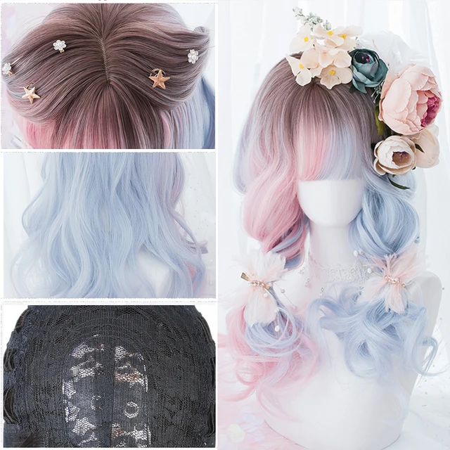 Pastel Ombre Aesthetic Wigs 5