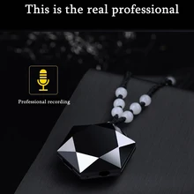 Супер мини-диктофон Брелок шейный ремень ожерелье Портативный звук аудио контейнер Профессиональный с MP3-плеером