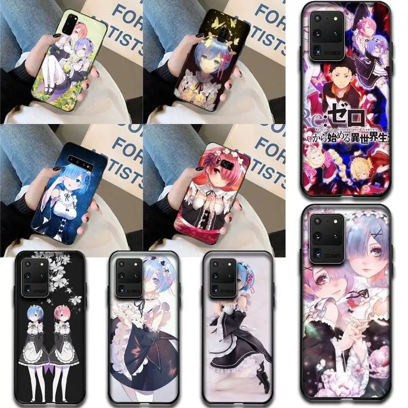 

PENGHUWAN Anime Re Life in a different world from zero Phone Case Capa for Samsung S20 plus Ultra S6 S7 edge S8 S9 plus S10 5G