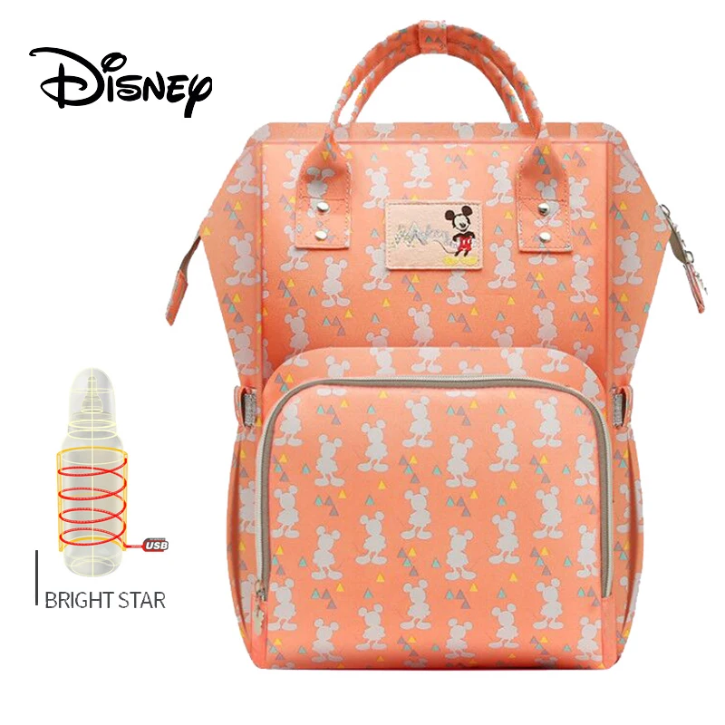 7 Disney USB пеленки сумка рюкзак мумия Материнство/подгузник мешок. Детская сумка, дорожная сумка для кормления с Микки Маусом. Сумка для ухода за ребенком. Водонепроницаемая сумка - Цвет: 7
