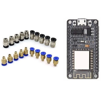 

1x Lua ESP8266 ESP-12E WIFI Development Board & 20x PC4-M10 Straight Pneumatic Fitting Push to Connect