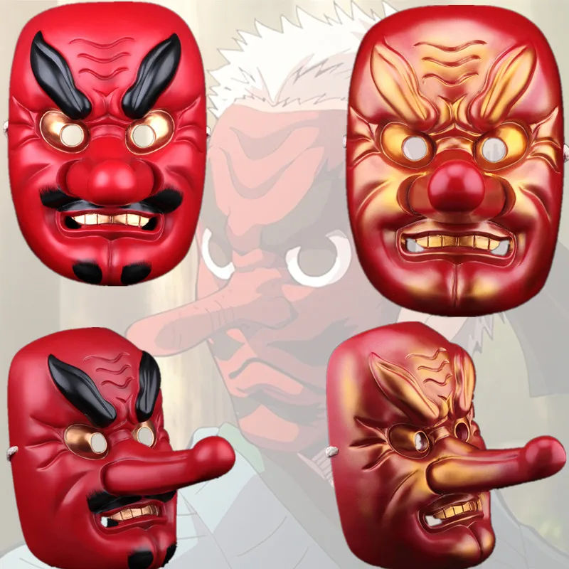 

Kimetsu no Yaiba Urokodaki Sakonji Cosplay Hannya Tengu Mask Resin Masks Adult Halloween Party Carnival Props