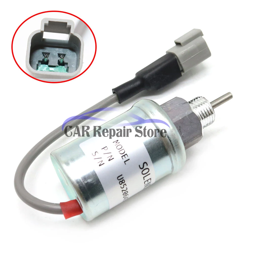 12V электромагнитный запорный электромагнитный U85206452 для Perkins 402D 403D 404D 404C 403C 185206452 автомобильный соленоид
