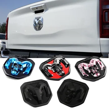 

Rear Trunk Badge for Dodge 2019 RAM 1500 2500 3500 Sport Laramie Rebel Big Horn 4x4 ABS Skull Emblem Decal Sticker Styling