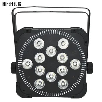 

2pcs/lot DMX Wireless Battery Powered LED par light 12x18w RGBWA UV 6IN1 led par cans lights wedding DJ party bar uplight