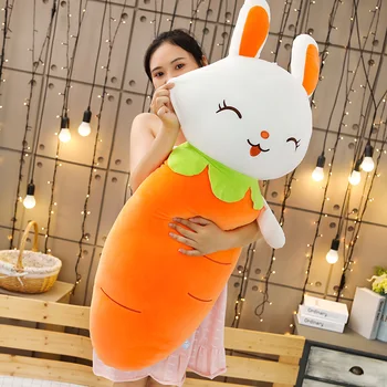 

55-110 cm cute rabbit plush toy pillow soft filling rabbit baby plush doll cartoon animal girl gift child sleep comfort toy