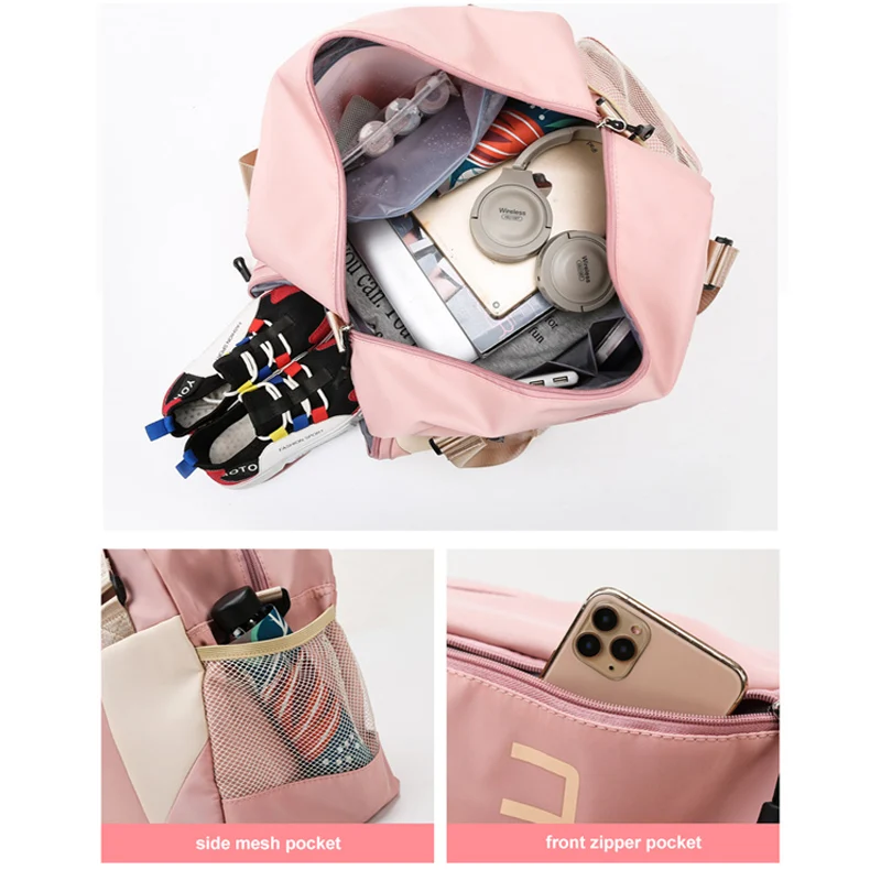 Dry Wet Gym Bag Yoga Mat Sports Bag Handbags Outdoor Sport Shoulder Travel Women Men Fitness Training Bag With Shoes Pocket X55A