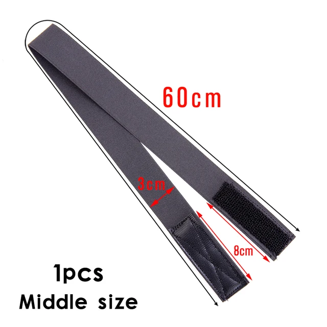 Aliader 1Pc Hair Elastic Band For Wigs With MagicTape Headband Edge Laying Scarf Edge Wraps For Fixed Lace Wigs Elastic Headband 3cm 60cm 1pcs