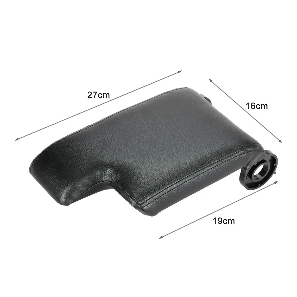 Black Leather Armrest Center Console Lid Cover Replacement Kit For Cars | Автомобили и мотоциклы