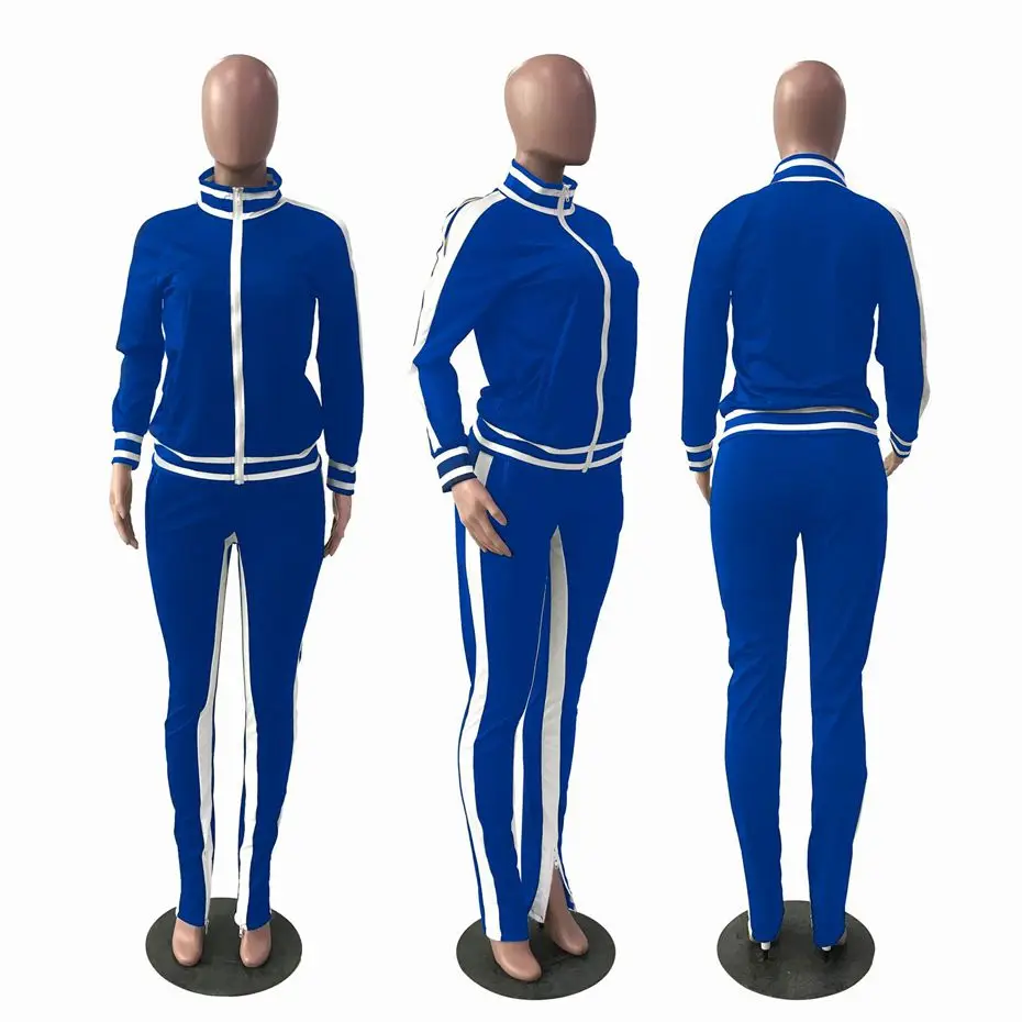 HAOYUAN комплект из двух предметов, женский спортивный костюм размера плюс, Топ с длинным рукавом и штаны, спортивный костюм, осенняя одежда, одинаковые комплекты одежды из 2 предметов