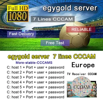 

egygold cccam cline for 1 year Warranty Europe 7 lines egygold server Turkey Portugal Spain Germany Italy Poland full HD DVB-S2