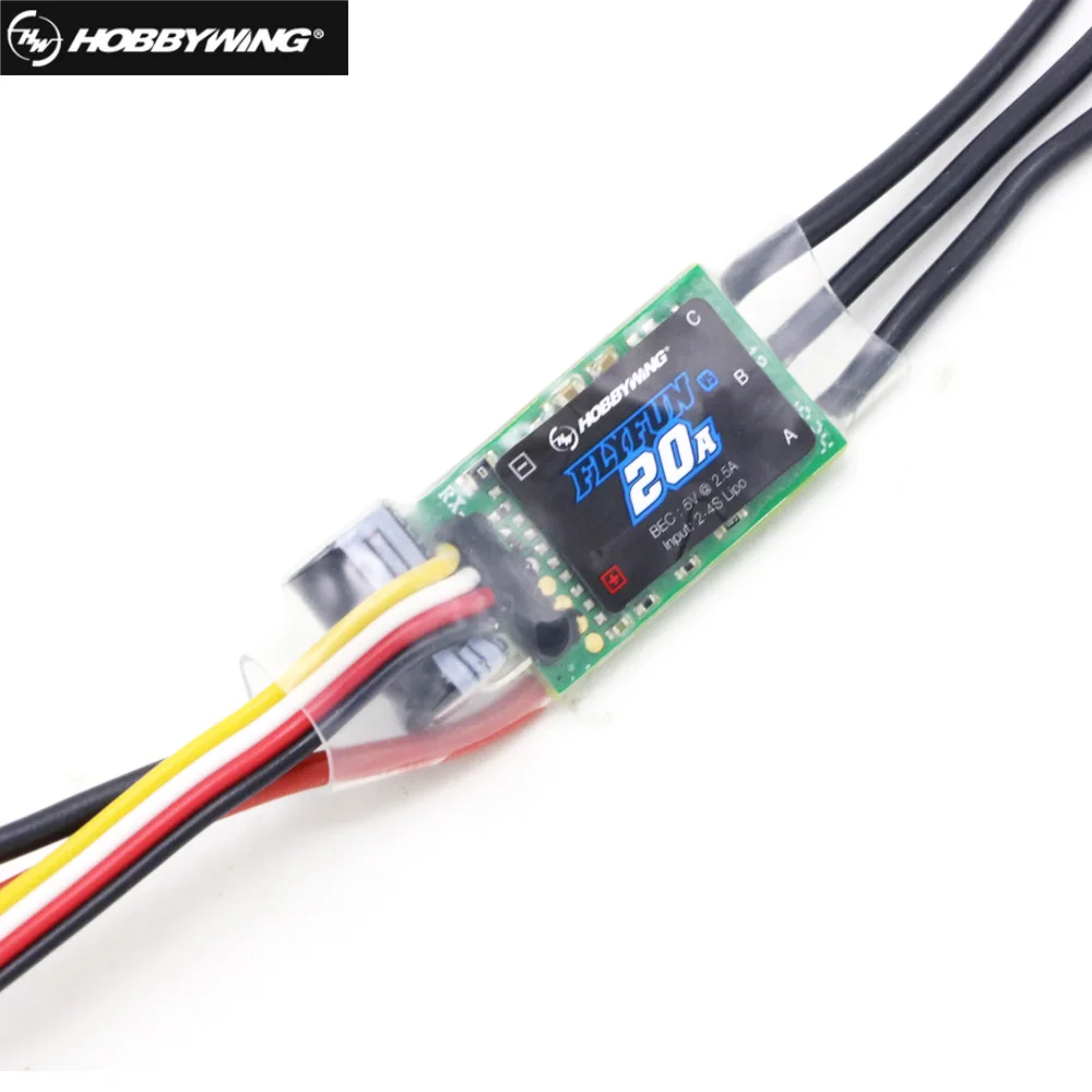 Электрический регулятор скорости Hobbywing FlyFun 20A V5 2 4S ESC для радиоуправляемых