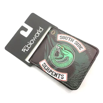 

TV Riverdale Men Short Bi-fold Blue Wallet Zipper Women Coin Purse Unisex ID/Credit Card Holder