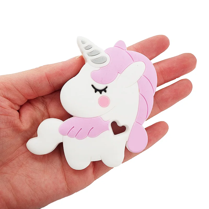 Chenkai 5PCS Unicorn Silicone Teether Baby Colorful Teething Rodent Nursing Pacifier pendant Food Grade DIY Toddler Jewelry Toy Chenkai 5PCS Unicorn Silicone Teether Baby Colorful Teething Rodent Nursing Pacifier pendant Food Grade DIY Toddler Jewelry Toy