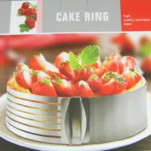 Выдвижной из нержавеющей стали круг мусс торт слой слайсер резак с регулируемой выпечки торт кольцо для торта Кондитерские инструменты