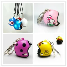 Ломающийся ветер утка дорога велосипед колокольчик "Утка" встряхивание голосовой сети красный нарисованный шлем утка брелок в виде шлема безопасности шлем