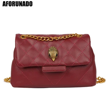 

Luxury Women Handbags Bags Korean Fashion Plaid Shoulder Bag Eagle Head Decoration Crossbody Bags For Women 2020 Tote Handbag