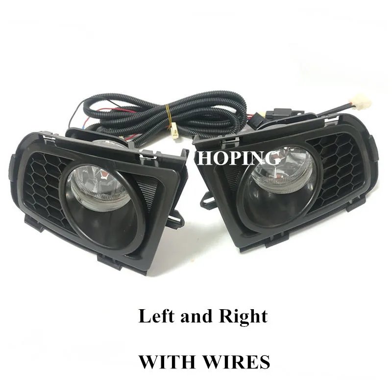 Left Right Wires Надежная Авто ПТФ в передний бампер для MAZDA 6 седан GG1 2006 2007 2008 2009 2010 Замена Передняя противотуманная фара с лампочкой - Цвет: Left Right Wires