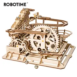 Robotime 4 вида мрамор Run игры DIY Waterwheel деревянные модели строительство Наборы сборки игрушка в подарок для детей и взрослых дропшиппинг
