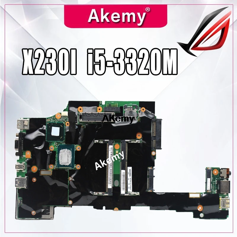 

original laptop Lenovo ThinkPad X230 X230i motherboard mainboard i5 i5-3320M CPU with fan FRU 04x4501