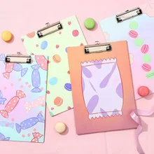 1 шт. А4 Kawaii органайзер для документов, креативный милый динозавр, зажим для доски, студенческий зажим для бумаги, офисные канцелярские товары, большой коврик, папка для доски