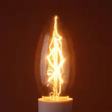 40 Вт E14 винтажная антикварная лампа Эдисона люстра со свечами нить накаливания прозрачный стеклянный кулон лампа 110 В/220 В