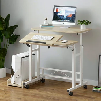 

Yijiada notebook computer table can be lifted, simple bedside table, mobile desk, multi-function learning table