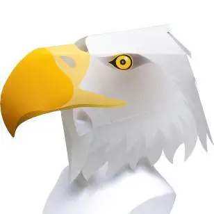 

Carved masquerade mask 3D paper model toy DIY handmade Cosplay hood handmade origami