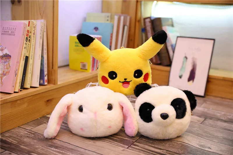 Плюшевые животные, плюшевые, Doraemon, Пикачу, hello kitty, большие длинные уши, кролик, панда, Shouder, сумка на цепочке, KT, подарок на день рождения, игрушка для мальчиков и девочек