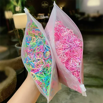 1000pcs/Pack Girls Colorful Small Disposable Rubber Bands Gum For Ponytail Holder Elastic Hair Bands Fashion Hair Accessories 6