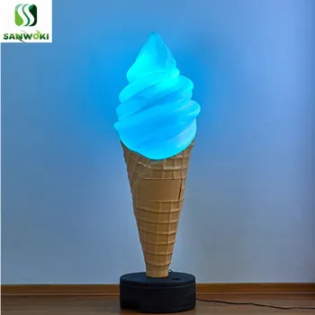 

1.5m Simulation Ice Cream Cone model lamp large Crispy cone advertisement light ice cream modeling lamp fake ice cream model